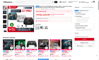 GameSir G7 Pro por $1,401 | AliExpress ($700 con DiDi)