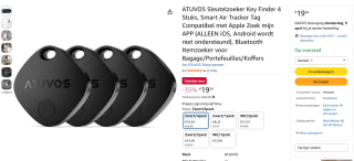 Smart Air Tracker Tag 4 stuks voor €19,54