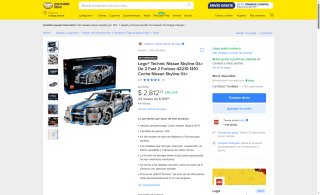 Lego Nissan Skyline GT-R 1410 piezas por $2,812 | Oferta Mercado Libre