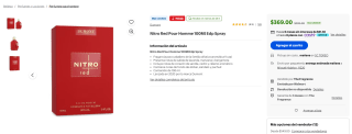 Dumont Nitro Red Pour Homme 100 ml EDP por $369 en Walmart