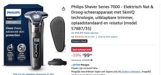 Philips Shaver 7000 Series S7887/35 voor €99,99 bij Amazon