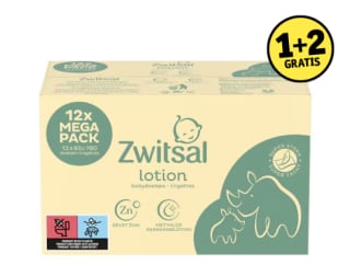 Zwitsal billendoekjes 12-pak 1+2 gratis bij Kruidvat