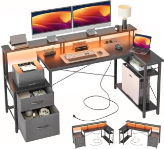 Ergonomisch L-vormig hoekbureau (165x80 cm) voor €50,95 bij Bol