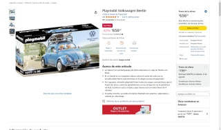 VW Beetle Playmobil Oferta $656 | Oferta Amazon