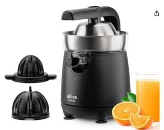 Ufesa Vitality, Exprimidor Eléctrico de brazo, 120W, Vertido Continuo por 21.40€