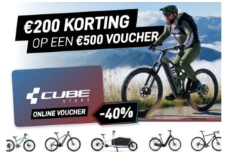 CUBE Stores € 500 waardebon voor €300 +2.000 ING punten