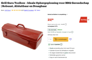 Grill Guru Toolbox voor 21,99 euro