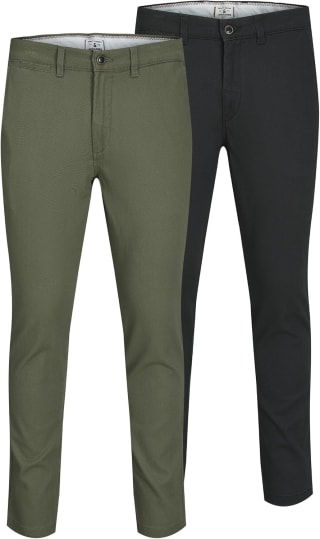 JACK & JONES Jjimarco Jjdave Akm 2 Pack chino-broek voor €34,39 bij Amazon