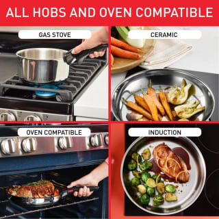 Tefal Ingenio 4 Piece Stainless Steel Cookware Set for £49.99 at Argos