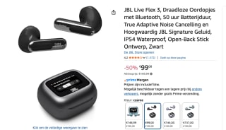 JBL Live Flex 3 - Draadloze Noise Cancelling Oordopjes voor €99 bij Amazon