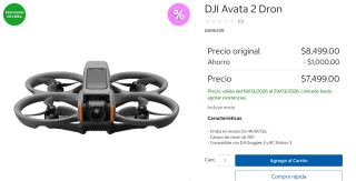 DJI Avata 2 Dron por $7,499 | Oferta Costco