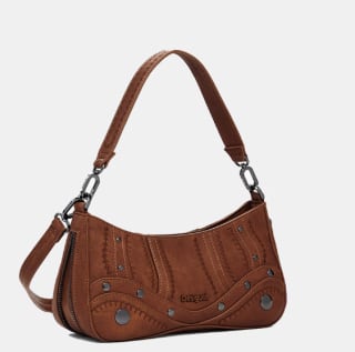 Bolso efecto piel con bordados Desigual por 29.95€