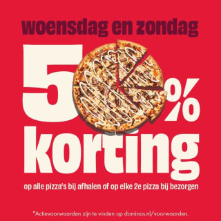 2e pizza gratis bij Domino's