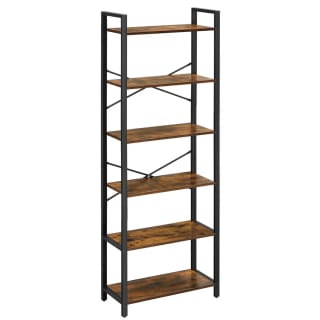 Industriële boekenkast met 6 planken (30 x 66 x 186 cm) voor €39,70 bij Joybuy