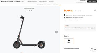 Xiaomi Electric Scooter 4 por $3,999 | Mi Store