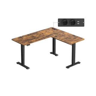 VASAGLE elektrisch verstelbaar hoekbureau 140 x 160 cm voor €127 bij Songmics