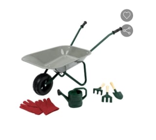 Brouette et outils de jardinage Lupilu à 14,99€