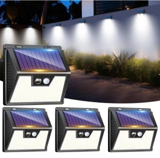 Lot de 4 Lampe Solaire Exterieur Lotmos, Detecteur de Mouvement à 19,91€