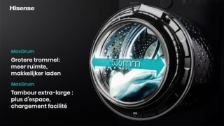 Hisense WF5I8043BWF wasmachine voor €384 bij Bol