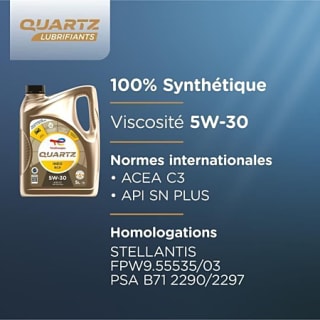 TotalEnergies QUARTZ INEO RCP 5W-30 (5 L) pour 59,90€ chez E.Leclerc
