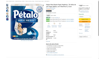 Pétalo Maxi Resist 18 Rollos 247 Hojas por $100 | Amazon