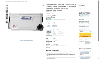 Hielera Coleman 100 cuartos por $2,540 | Oferta Amazon