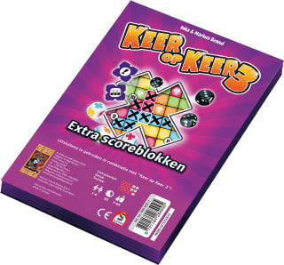 999 Games Scoreblokken Keer op Keer 3 (twee stuks, Level 1) voor €7,10 bij Bol