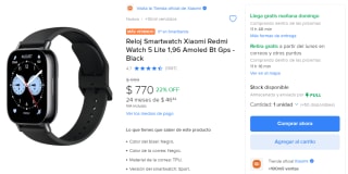Xiaomi Redmi Watch 5 Lite GPS por $770 | Oferta Mercado Libre