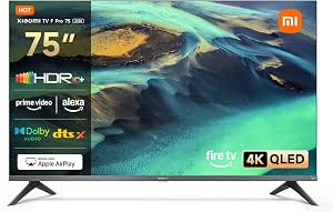 XIAOMI TV F Pro 75, 75 Inches 4K UHD QLED, Smart TV, Fire TV,120Hz