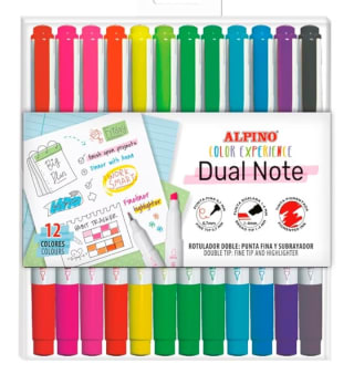 Alpino Set 12 Rotuladores Doble punta por 4.70€.