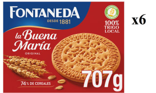 6 Cajas de FONTANEDA Galletas María 707 g. por 10.33€
