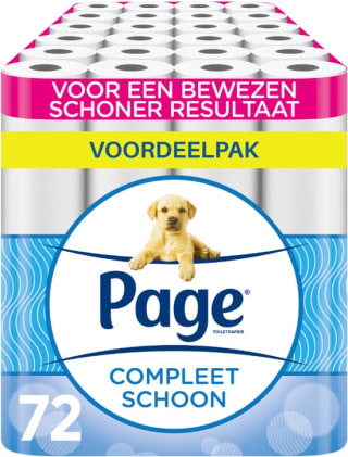 Page/Scottex toiletpapier Complete Schoon 72 rollen voor €25,50 bij bol