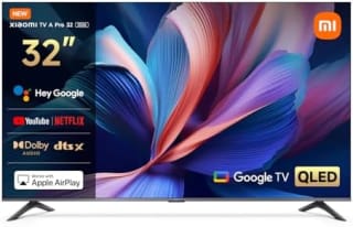 TV QLED 32" Xiaomi 32 A PRO, QLED HD, Quad A53, Smart TV, Google TV por 129€