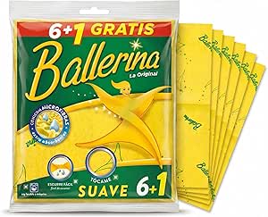Ballerina Bayeta Amarilla Original Pack 7 Unidades por 3,88€