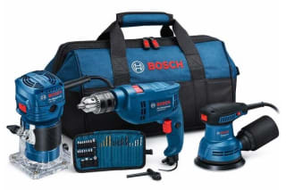 Combo Router 550W Rotomartillo y Lijadora Orbital con Bolso por $2,997 en Home Depot