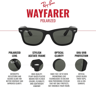 Ray-Ban Wayfarer 0RB2140 por $2,594.06 en Amazon