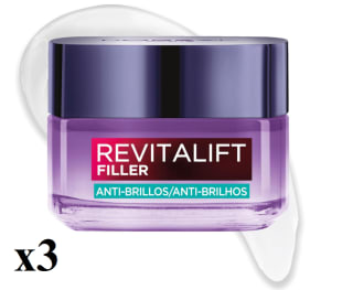 3 x L'OREAL Revitalift Filler Gel-Crema con Ácido Hialurónico de 50ml por 30.75€