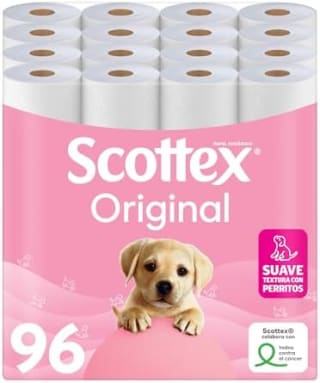 192 rollos Scottex Original de 2 capas por 28.94€