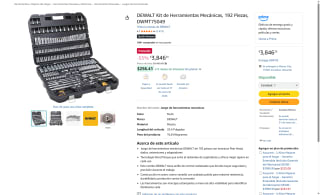 DEWALT DWMT75049 192 Piezas por $3,269 | Amazon