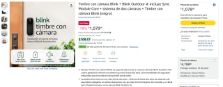 Timbre Blink + 2 Cámaras por $1,079 | Oferta Amazon