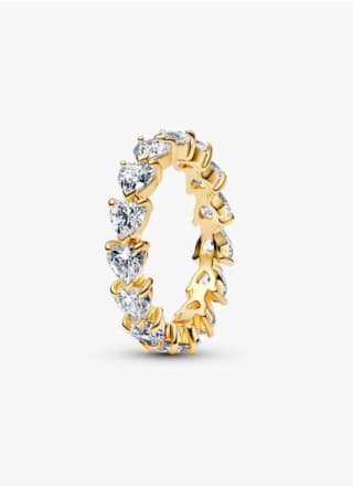 Bague Couronne de Cœurs Incolores Métal doré à l'Or 14 carats à 29,70 €