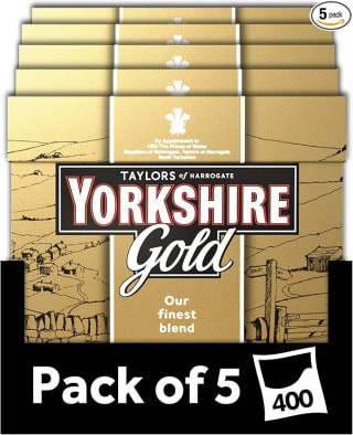 Yorkshire Tea Gold, 80 Tea Bags (Pack of 5, total 400)