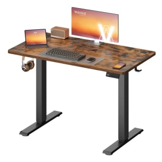 SONGMICS Escritorio Eléctrico Ajustable Marrón Rústico por 64,24€