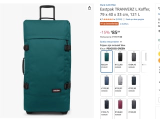 Eastpak Tranverz L ultra voor €85,84 bij Amazon