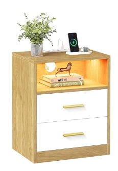 Lot de 2 tables de Chevet Vasagle Custos à 73,09€