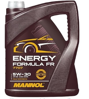 Huile moteur synthétique Mannol 5W-30 ACEA A5/B5 API SN 7707 à 26,45€