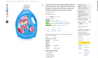 Suavitel Suavizante 4.8L por $94 | Oferta Amazon