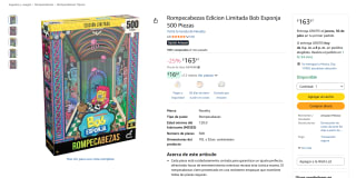Rompecabezas Bob Esponja 500 piezas por $164 | Oferta Amazon