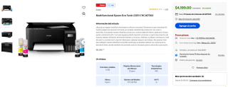 Epson Eco Tank L3251 por $4,199 | Oferta Walmart