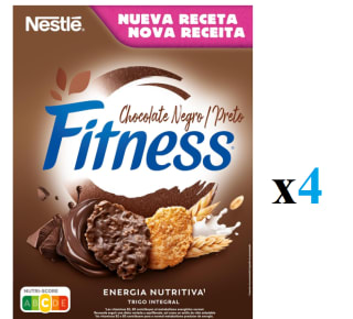 4 x Cereal de chocolate negro NESTLÉ FITNESS, caja 375 g por 8.97€